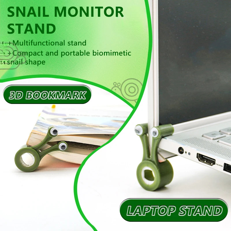 Laptop Stand Portable - 2PCS Multi Functional Storage Rack, Snail