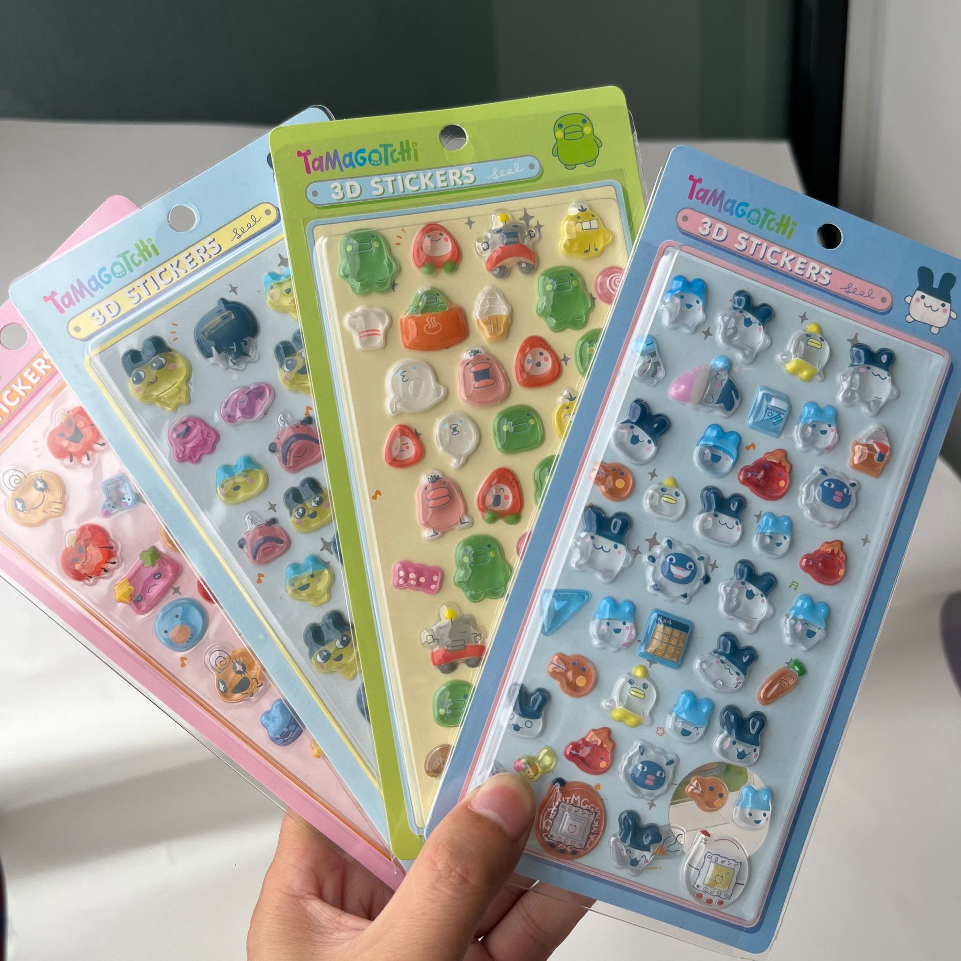 Laptop Accessories All - Cute Tamagotchi 3D Puffy Stickers Retro