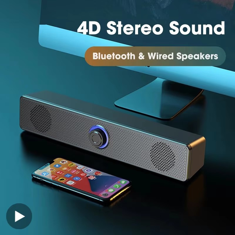 Music Soundbar Computer Caixa  - огляд і ціна Laptop Stand Portable