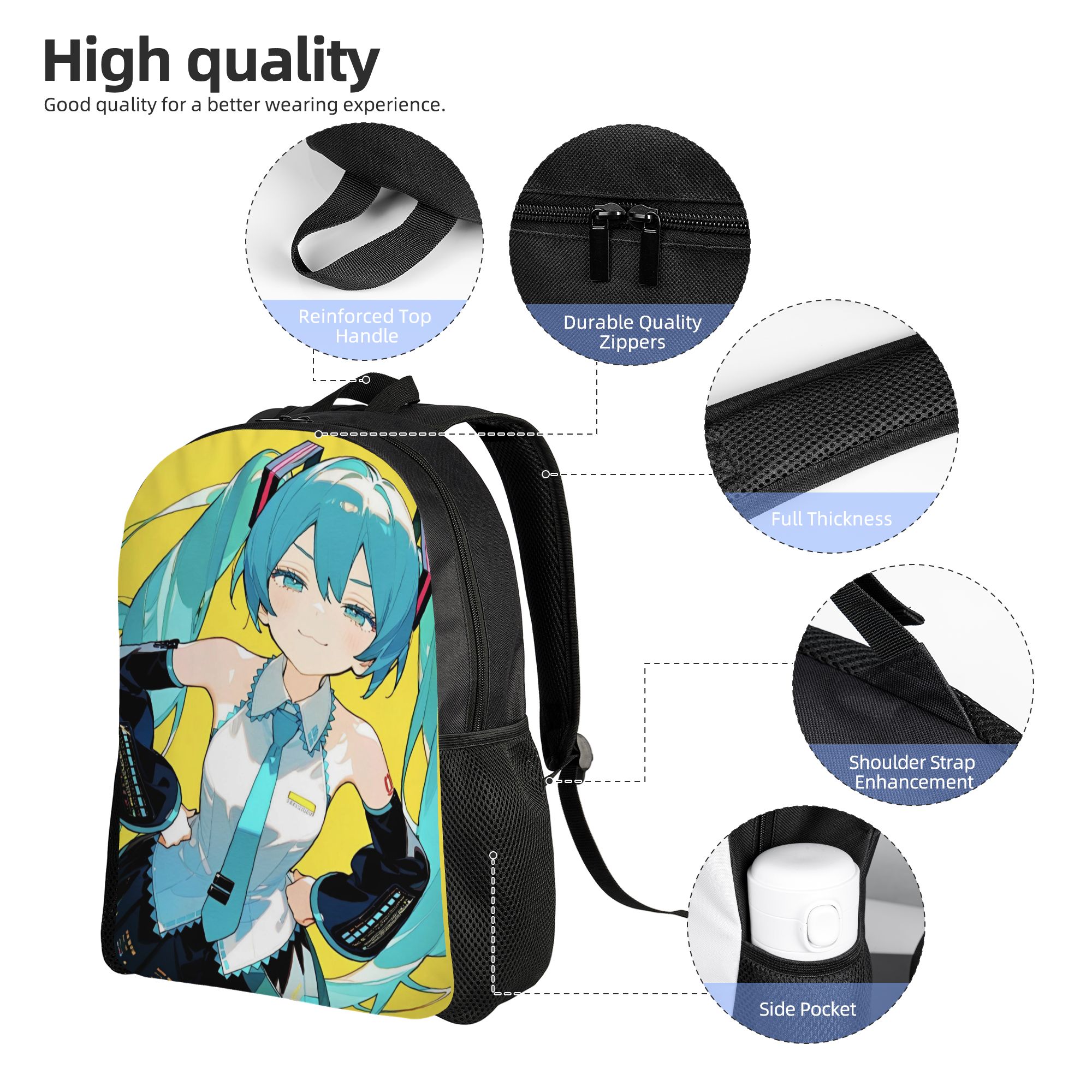 Hatsune Miku  Classical Backpa - огляд і ціна Laptop Accessories Bag For Men