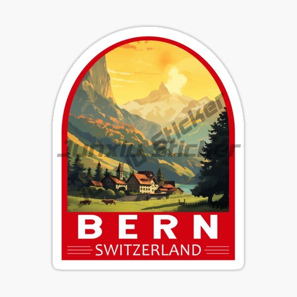 BERN SWITZERLAND Flag Car Stic - огляд і ціна Laptop Accessories All