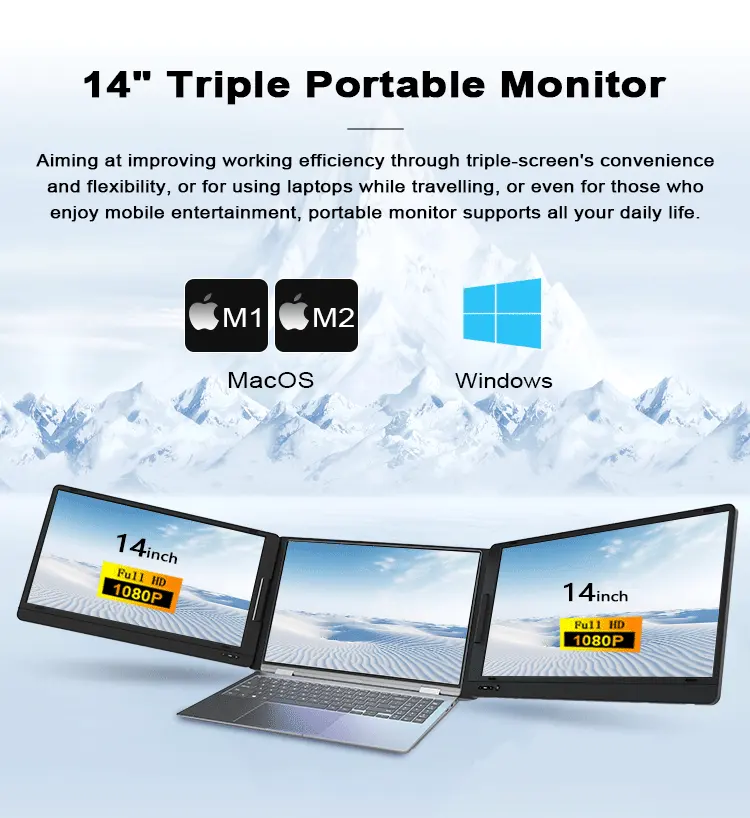 Professional Triple Portable M - огляд і ціна Laptop Stand Portable
