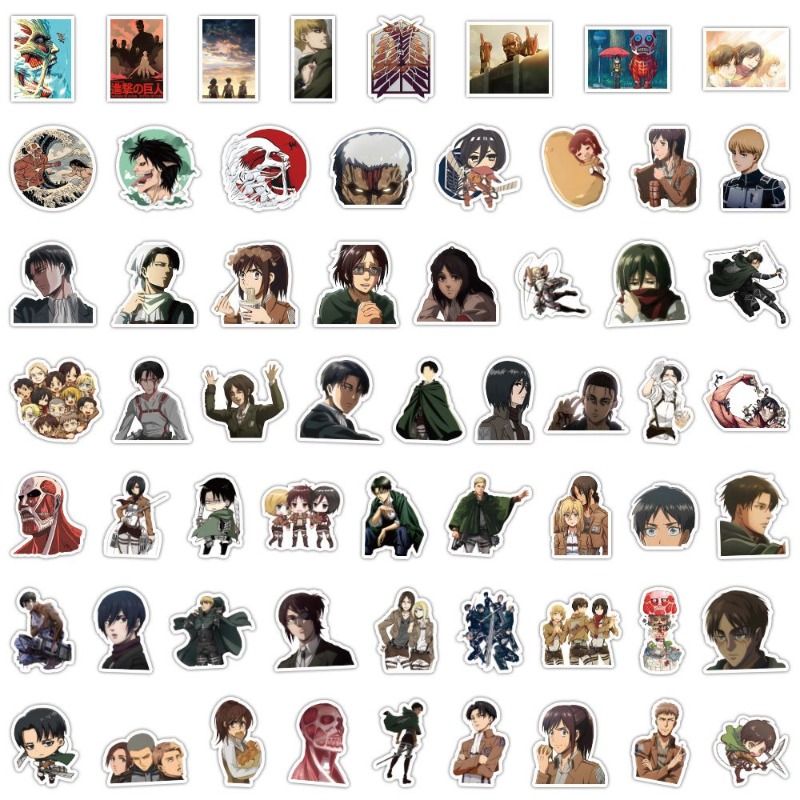 60Pcs Attack on Titan Anime St - огляд і ціна Laptop Accessories All