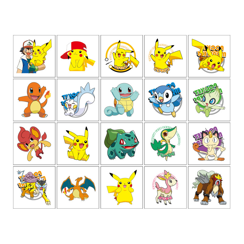 5*5cm 20pcs Pokemon Pikachu Ta - огляд і ціна Laptop Accessories All