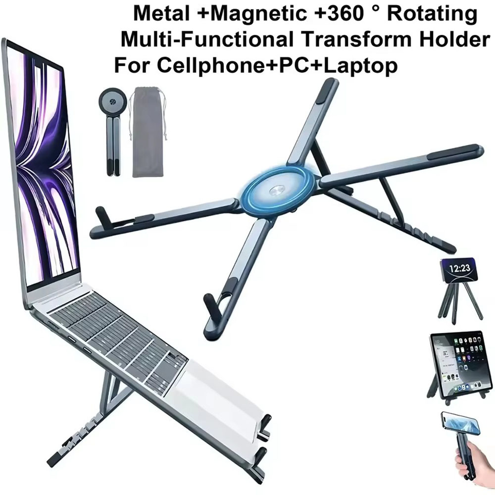Portable Magnetic Phone Holder - огляд і ціна Laptop Stand Portable