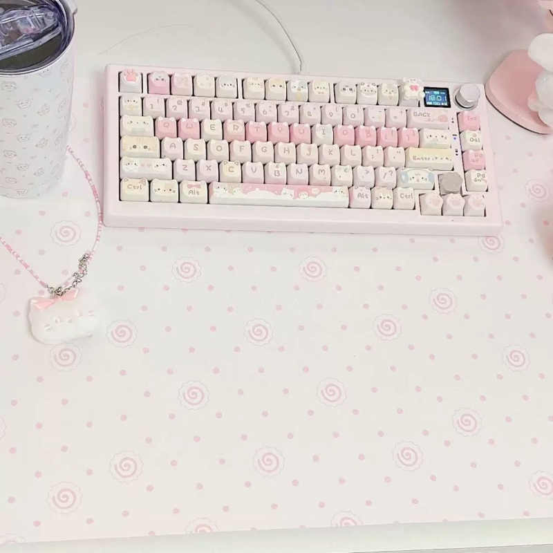 Ins Cute Pink Polka Dot Pu Lea - огляд і ціна Laptop Accessories Pink