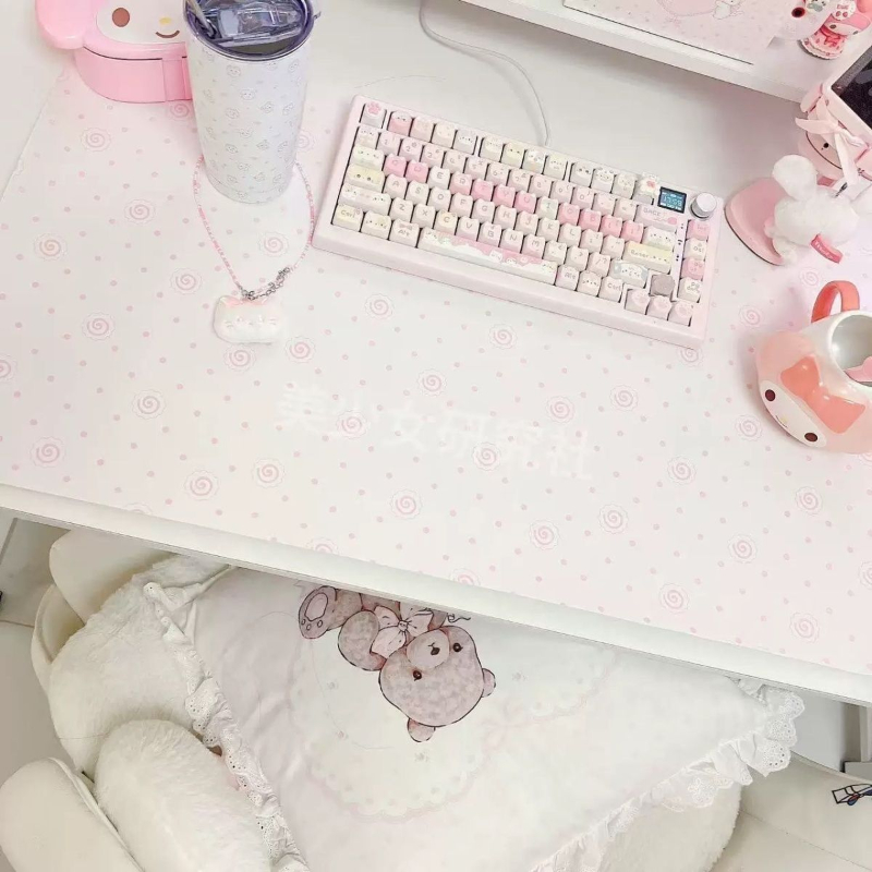 Ins Cute Pink Polka Dot Pu Lea - огляд і ціна Laptop Accessories Pink