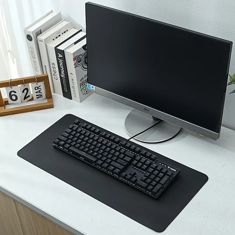 Pink Solid Color Leather Desk  - огляд і ціна Laptop Accessories Pink