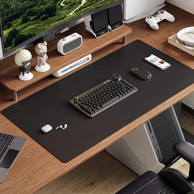 Pink Solid Color Leather Desk  - огляд і ціна Laptop Accessories Pink