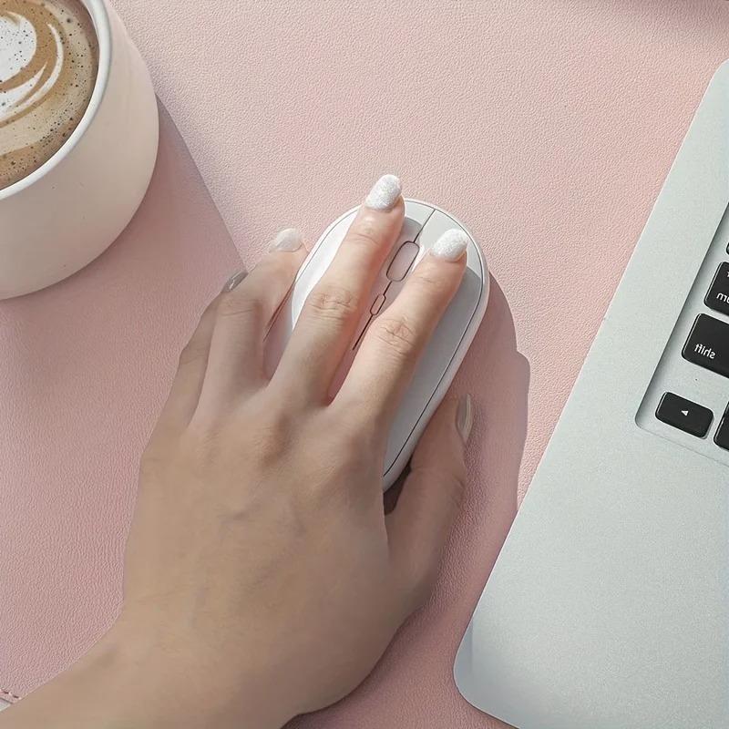 Pink Solid Color Leather Desk  - огляд і ціна Laptop Accessories Pink